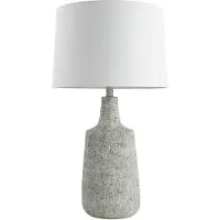 HOME DELUXE Petite lampe de table aspect pierre CARO - Blanc | Lampe de table Lampe de bureau Lampe de lecture