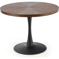 Halmar Table de salle à manger ronde moderne Carmelo