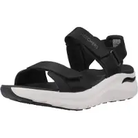 SKECHERS pour femme. 119465 Sandales Arch Fit 2.0 - Go-Ge Noir (36), 1 à 3 cm, Velcro, Casuel