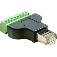 DeLOCK Adaptateur RJ45 vers bornier à vis -