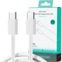 JOYROOM Câble Usb-C Do Usb-C S-A45, 60W, Oplot, 1M (Biały)