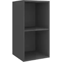 Sonstiges Meuble TV mural Gris brillant 37x37x72 cm Bois d’ingénierie