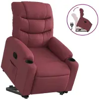 Syfax Fauteuil inclinable rouge bordeaux tissu