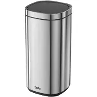 Desq 6130.18 Poubelle tactile - 30L - avec seau intérieur - inox - Silent Close - argent