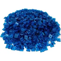 LEGO 2x2 Carreaux Modifiés Jumper Plate Transparent Bleu Foncé - 87580 NOUVEAU ! Quantité 100x
