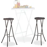 Relaxdays 10020763_93 2 Barhocker BASTIAN 10020763_93 braun