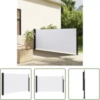The Living Store Store latéral extensible blanc 120x500 cm