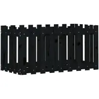 Syfax Lit surélevé de jardin design de clôture 100x50x50cm pin massif