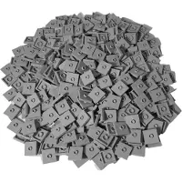 LEGO 2x2 Carreaux Modifiés Jumper Plate Gris clair - 87580 NOUVEAU ! Quantité 50x
