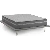 Talamo Italia Amomali - Matelas Double, 190x160x32h cm Gris, Déhoussable Italy