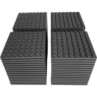 LEGO 10x Plaque de construction 8x8, gris foncé