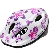 Meteor casque de protection, casque enfant, casque vélo, patins à roulettes, MV5-2 casque enfant vélo casque, taille S 48-52 cm blanc