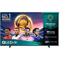 Hisense Téléviseur 65E77Q 65 pouces 4K QLED Smart TV - Téléviseur LCD - 164 cm