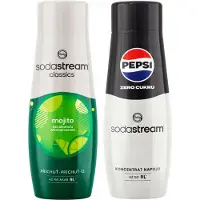 SodaStream 2x Sirop pour Saturateur MOJITO MOHITO PEPSI MAX COLA ZUCKERFREI