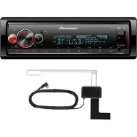 Pioneer MVH-S520DABAN Autoradio 1DIN avec DAB+, USB, Bluetooth, Smart-Sync, Spotify, RGB, compatible avec Android / iPhone (boîtier court / antenne DAB incluse)