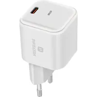 Swissten , 45W USB-C GaN alimentation Power Delivery charge ultra-rapide, blanc