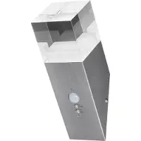 Ledvance Applique murale et plafonnier LED, luminaire d'extérieur, ENDURA STYLE CRYSTAL / 5 W, 220...240 V, Warm White, 3000 K, matériau du boîtier : acier, IP44