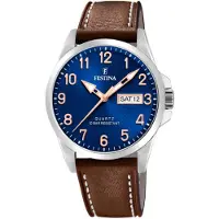 Festina Montre dateur ACERO CLASICO Blue - Brown