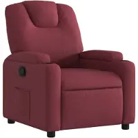 Syfax Fauteuil inclinable Rouge bordeaux Tissu