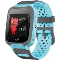 MaXlife MXKW-310 Montre intelligente pour enfants Montre bracelet en silicone, fonction appel et chat bleu