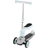 HyperMotion Draisienne Trottinette Enfant Evolutive 3 en 1 Siège pour Petit Amovible Hauteur Guidon Réglable Roues Stables Bleu