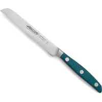 Arcos BROOKLYN TOMATO KNIFE - Petit couteau à lame ondulée pour couper et émincer les tomates. Le tranchant ondulé permet au couteau de pénétrer rapidement la peau des tomates.