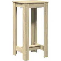 Syfax Table de bar chêne sonoma 51x50x103,5 cm bois d'ingénierie