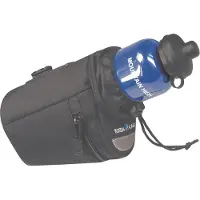 Klickfix Sacoche de selle Micro Bottle Bag, noir, 9x14x15 cm, avec adaptateur 0289S inclus