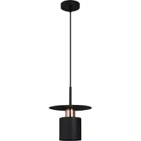 Toolight Lampe Suspendue APP1145-1CP Black Rose Gold
