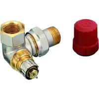 Danfoss Ventilgehäuse RA-N 15 R 1/2, WE rechts, matt vernickelt, 1 Stk.