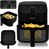 Zeegma Knapper Chef Airfryer 6,5L 1600W, Noir, 10 programmes, Digital