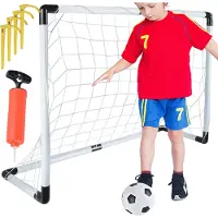 Trizand But de football avec ballon, dimensions : 120 x 40 x 80 cm