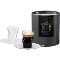 Eisch 2 verres à espresso 132/8 avec soucoupe satinée en GR UNIK 30013203