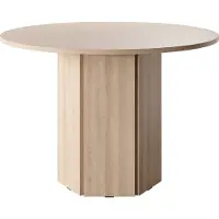 Selsey Hexa - Table de salle à manger ronde 110 cm - Chêne Lindberg