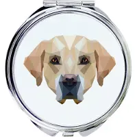 Art-Dog Labrador Retriever - Miroir avec photo et impression géométrique de la marque
