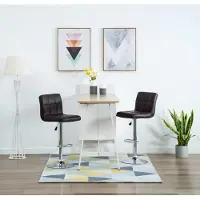 Prolenta Maison Exclusive - Lot de 2 tabourets de bar en similicuir marron