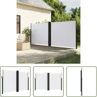 The Living Store Store latéral extensible blanc 160x1000 cm