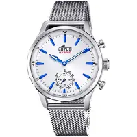 Lotus Montre pour hommes Classic Sport Elegant Montre en acier inoxydable argentée UL18803/1