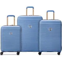 Delsey PARIS trolley Freestyle 4 Double Rolls Trolley L / M / S L Sky Blue bleu clair 74cm
