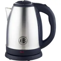 Pricenet Herzberg HG-5011SIL: Bouilloire électrique 1.8L 1500W en acier inoxydable - Argent