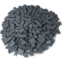 LEGO 2x2, 2x3, 2x4, 2x6 briques hautes gris foncé NOUVEAU Quantité 250x