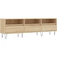 Syfax Meuble TV chêne sonoma 150x30x44,5 cm bois d'ingénierie