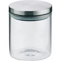 kela Boîte à provisions Baker 0,6L verre avec couvercle en acier inoxydable