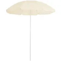 Prolenta Maison Exclusive - Parasol avec mât en acier couleur sable, 180 cm