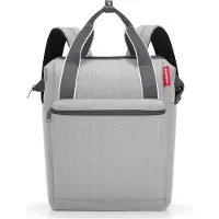 Reisenthel Sac à dos gris clair / rouge sang / blanc chiné