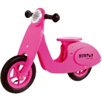 Simply For Kids Trottinette en bois rose 22029