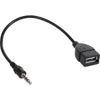 Macleans Kabel JACK 3,5mm OTG Adapter USB HOST High Speed Auto Audio AUX