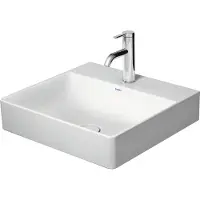 Duravit Lavabo DURASQUARE sans meuble avec plan de toilette 500x470mm sans robinetterie blanc (470 mm, 500 mm)