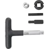 Bgs Jeu de clés universelles pour service d'huile pour vis de vidange d'huile en plastique Entraînement hexagone extérieur 6,3 mm (1/4") / Sortie carré extérieur 10 mm (3/8") 5pcs - 9843