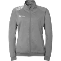 Kempa Veste Ambition 28 Poly , Taille:S, Coleurs:gris foncé chiné/blanc